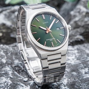 Montre de marque privée en acier inoxydable pour hommes montres homme logo personnalisé étanche luxe Bling montre à <span class=keywords><strong>quartz</strong></span> pour hommes en gros - Product Image 2