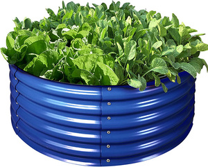 New 17\" Tall Metal Raised Garden Bed Home Outdoor Beds Kit with <b>Planter</b> Box for <b>Vegetables</b> - Product Image 3