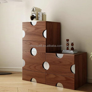 Aparador de madera antiguo francés de mediados de siglo para el hogar, oficina, bloque de Hotel, módulo de almacenamiento, <span class=keywords><strong>cocina</strong></span>, muebles de sala de estar - Product Image 4