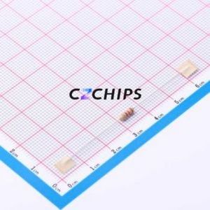 CR1/4W-2K2 5%-ST52ตัวต้านทานผ่านรูผ่านส่วนประกอบ (THT), ฟิล์มคาร์บอน D2.7xL6.2mm 2.2Kohm 5% 250V - Product Image 2