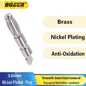 3mm 銅製ランタンヘッドバナナプラグ - RC バッテリー電源用はんだ付け可能な射出成形ピンコネクタ端子 - Product Image 3