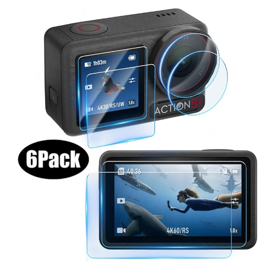 Hongdak Factory for DJI Osmo Action 5pro Tempered Film Screen Protector Camera Lens Glass Film Accessories