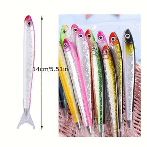 15 Bolígrafos de Gel Creativos con Diseño de Peces y Animales Marinos, Bolígrafos Creativos con Forma de Pez, Artículos de Papelería para Publicidad o Regalo por Pen Craft - Product Image 2