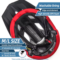 HONORTOUR Meilleure Vente Casque de Vélo VTT de Montagne pour Adultes Certifié CE de Haute Qualité avec Lumière
