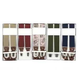 Bretelles de mode décontractées pour hommes avec 4 clips, bretelles élastiques et sangle de pantalon, accessoire de <span class=keywords><strong>jarretelle</strong></span> confortable - Product Image 6