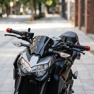 Accessoires de modification de moto : Embouts universels en fibre de carbone pour poignées de guidon, blocs d'équilibrage de guidon - Product Image 6