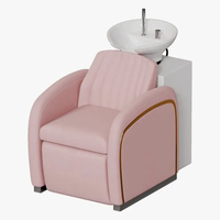 Chaise de shampooing de lavage de cheveux de barbier blanc de style moderne nouveau pour salon de coiffure