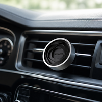 Diffuseur de parfum pour voiture TopOne en aluminium aéronautique à clipser sur grille d'aération, technologie de libération de parfum 3D Wave, diffuseur de senteur écologique OEM