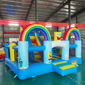 Cầu vồng <span class=keywords><strong>Inflatable</strong></span> lâu đài Thiết kế phổ biến nảy lâu đài nhảy lâu đài để bán - Product Image 1