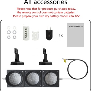 รีโมทคอนโทรลไฟจราจรกันน้ำ 100 มม. 4 นิ้ว AC 85-265V ไม่ต้องใช้แบตเตอรี่ FCC จัดส่งจากโรงงานในสหรัฐอเมริกาโดยตรง - Product Image 3