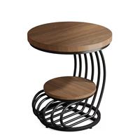 Nouvelle table basse moderne et simple, table d'appoint ronde créative pour salon, table d'appoint et étagère de rangement de chevet