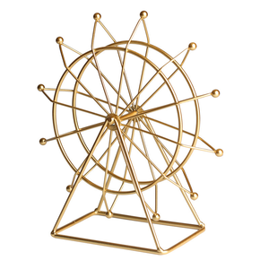 Ornamento da Tavolo per Mobile TV in Metallo a Forma di Ruota Panoramica, Stile Nordico Moderno Minimalista, Regalo Artigianale - Product Image 4