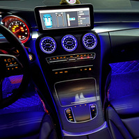 Éclairage d'ambiance RGB pour aérateurs de voiture Mercedes-Benz W205 Classe C, GLC X253, W213 Classe E, W222 Classe S – Décoration lumineuse en forme de turbine