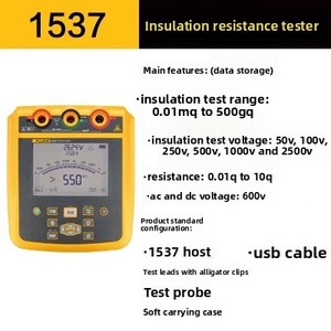 Testeur de résistance d'isolement haute tension numérique 1535,1537, mégohmmètre, garantit la sécurité - Product Image 3