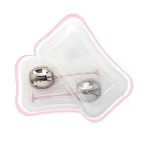 Schoonheid Instrument 2 In 1 Ijs Koud Gezicht Vibrerende Stimulator Roller Bal Voor Face Lift & Anti-Rimpels