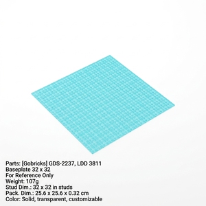 Gobricks Mattoncini all'ingrosso in stock Pezzi di mattoni GDS-1200 Pezzo di blocco da costruzione all'ingrosso 3811 Baseplate 32x32 - Product Image 2