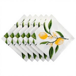 Nouveauté : Sets de table personnalisés en coton durable, aspect lin, pour mariage, avec impression – simples ou doubles - Product Image 4