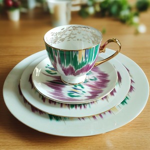 Wholesale Luxury <b>Blue</b> Porcelain <b>Dinner</b> <b>Set</b> Bone China Dinnerware Includes Cup Kit for Restaurants - Product Image 5