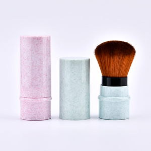 Ensemble de pinceaux de maquillage professionnels, outils cosmétiques, pinceau à poudre libre rétractable, portable, pour les voyages, blush, fond de teint, avec couvercle - Product Image 3