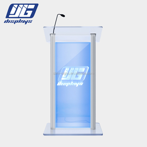 LED Chiếu Sáng Quảng Cáo Rõ Ràng Acrylic Bục PODIUM Rõ Ràng Nhựa Bục Thờ - Product Image 5