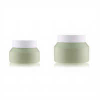 Usine Yu-Xiao, vente en gros de pots cosmétiques en PET cylindriques, couvercles à vis, logo personnalisé, pot en plastique pour crème pour les yeux et le visage