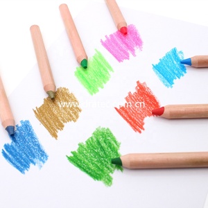 <span class=keywords><strong>Crayon</strong></span> de cire géant 3-en-1 OEM d'usine 6/12 couleurs avec taille-<span class=keywords><strong>crayon</strong></span>, ensemble de crayons de couleur 3-en-1 en bois, <span class=keywords><strong>crayon</strong></span> aquarelle pour enfants - Product Image 3