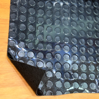 PVC-Vinylbodenbelag Rolle 30M 0,7mm Wasserdicht Rutschfest Kratzfest Münzblatt Quadrat Diamant Prägung Modern LKW Auto Einkaufszentrum