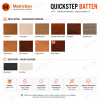 Lames en aluminium imitation bois pour applications de façade extérieure