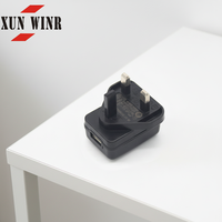 Chargeur USB de haute qualité 5V 1A, prise standard britannique à 3 broches, adaptateur d'alimentation de voyage pour appareils électroniques