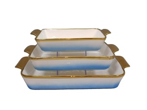 Plat de service personnalisé, assiettes marocaines, bord doré, assiettes en céramique blanches simples - Product Image 2