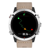 Montre de sport GPS Sunroad G5 pour la pêche, tracker d'activité, navigation, rappels intelligents, plastique écologique, acier inoxydable, étanche 50m