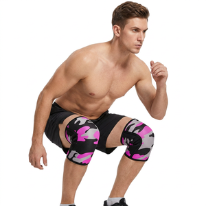 Genouillères de compression en néoprène à ajustement anatomique pour la musculation et l'entraînement, 5 mm et 7 mm, paire - Product Image 1
