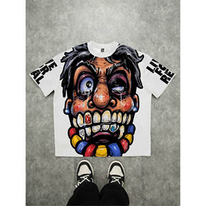 Áo thun in hình cỡ lớn, kiểu dáng thời trang đường phố, phong cách cổ điển, dáng rộng, mặc thường ngày, xuất xứ Trung Quốc, bán trực tiếp từ nhà máy - Product Image 4