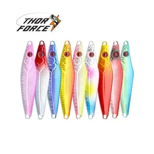 Thorforce isca de pesca artificial de metal com chumbo para pesca em água salgada, isca de pesca lenta de alta qualidade para pesca em água salgada