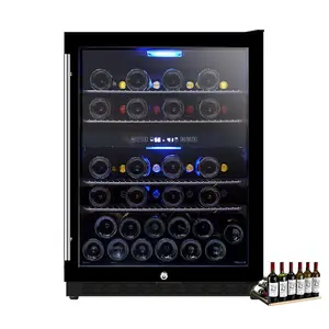 Josoo Oem Dual Zone Wine Cabinet frigorifero Built-In 150L 50 bottiglie frigo Wine Coolers Singapore