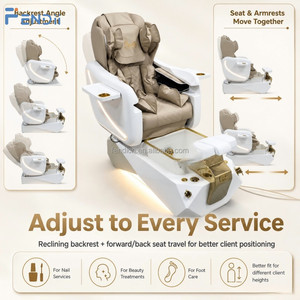 Poltrona Professionale Confortevole per Pedicure di Lusso con Funzione Massaggio e <span class=keywords><strong>Vasca</strong></span> <span class=keywords><strong>in</strong></span> <span class=keywords><strong>Vetro</strong></span> per Spa - Product Image 3