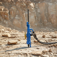 Machine de forage de roche pneumatique portative YT28 avec pompe, consommables de forage de roche automatique