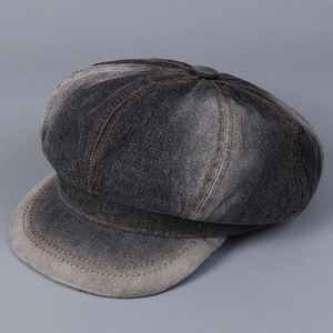 Nouvelle Arrivée 2025 – Casquette Gavroche Rétro Tie-Dye Délavée Style Vintage pour Hommes et Femmes – Tendance Mode Simple et Décontractée – Béret en Jean - Product Image 6