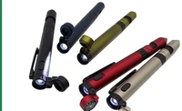 Multifunción 6 en 1 Soporte para teléfono Stylus Compass LED Light TOOL Pen con logotipo personalizado