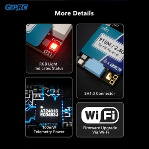 Módulo Receptor GEPRC ELRS 915M/2.4G Gemini Xrossband TX con Chip Dual-RF de 1000Hz, Plástico, para DIY FPV Quadcopter de Largo Alcance y Freestyle - Product Image 3