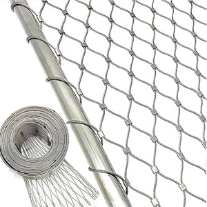Malla de alambre de cable tejido de acero inoxidable 304, corte de red anticaída de gran altitud para jardín de infantes, escuela, dosel de bosque de pájaros - Product Image 1