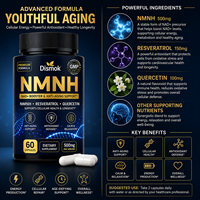 Capsules de Resvératrol NMNH Marque Blanche 30000mg – Complément Végétalien pour l'Âge Sain et la Réparation Cellulaire – 60 Comprimés – OEM ODM