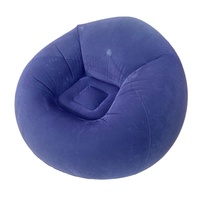 Canapé-lit gonflable pliable européen personnalisé à prix d'usine, fauteuil pouf avec design de lit moelleux, siège de relaxation en PVC