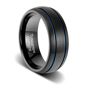 उच्च गुणवत्ता फैशन शादी के छल्ले कस्टम युगल टंगस्टन कार्बाइड के छल्ले पुरुषों उंगली टंगस्टन मुर्गा अंगूठी पुरुषों के गहने - Product Image 6