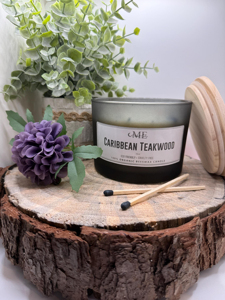 LANJO Customizable Handmade Dried Flower Scented Soy Wax <b>Candle</b>-round Shape Glass Jar Eco-Friendly Non-Toxic - Product Image 2