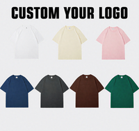 T-shirt en coton tricoté 100% respirant et anti-plis, de haute qualité, confortable, 230 grammes, impression DTF DTG multicolore, logo personnalisé