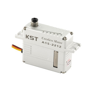Servomoteur numérique KST A15-2212 HV 25Kgf.cm 0.11sec Glider DC7.4V Boîtier en alliage d'aluminium programmable pour avions RC - Product Image 1