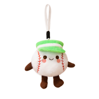 Porte-clés en peluche BM Cute Ball, en coton, rembourrage en coton PP, taille 11-30 cm, unisexe