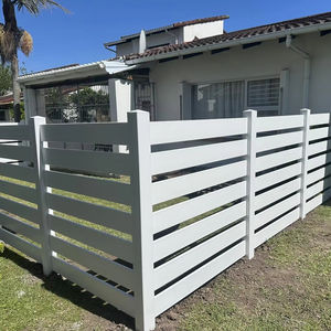 Clôture semi-privée <span class=keywords><strong>Showtech</strong></span> 6 'x 8' en plastique PVC résistant à la pluie et au vent, panneaux de clôture en PVC pour l'extérieur, panneaux de clôture de jardinage en vinyle - Product Image 3