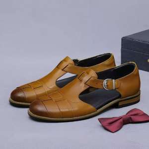 Sandalias de Verano 2026 para Hombre, Diseño Romano, de Cuero, con Punta Cerrada, Transpirables, para Playa y Fiestas, para Comercio Exterior - Product Image 6